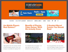 Tablet Screenshot of forevergeek.com